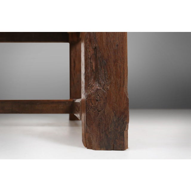 Antique Spanish Console Table in Carved Oak, 1700s For Sale - Image 12 of 18