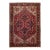 Vintage Handmade Heriz Red Medallion Wool Rug 7'10" X 11'3" For Sale
