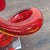 Glass Modern Abstract Red and Amber Glass Sculpture on Clear Base For Sale - Image 7 of 7