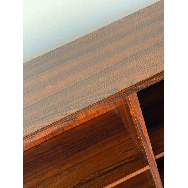 Wood Mid-Century Danish Rosewood Bookcase - Vintage Scandinavian Shelving Unit 1960s For Sale - Image 7 of 10
