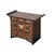 1980s Oriental Two Brown Tone Butterflies Hardware End Table Nightstand For Sale - Image 5 of 12