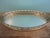 1970s Vintage Metal Filigree Large Oval Mirror Vanity Tray Brass Finish For Sale - Image 5 of 18