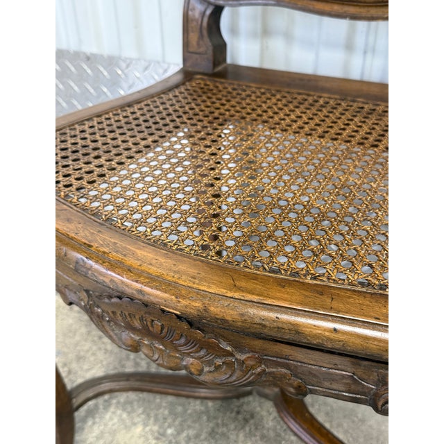 Early 20th Century Fruitwood Cane French Dining Chairs - Set of 4 For Sale In New York - Image 6 of 12