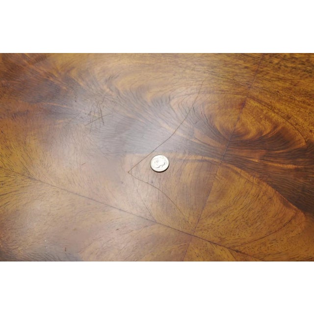 Wood Weiman Heirloom Italian Regency Empire Mahogany Side Table W/ Black Columns For Sale - Image 7 of 12