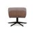 Set of Sitting Vision MV 248 Fabric Armchair with Stool in Beige Brown For Sale - Image 13 of 15