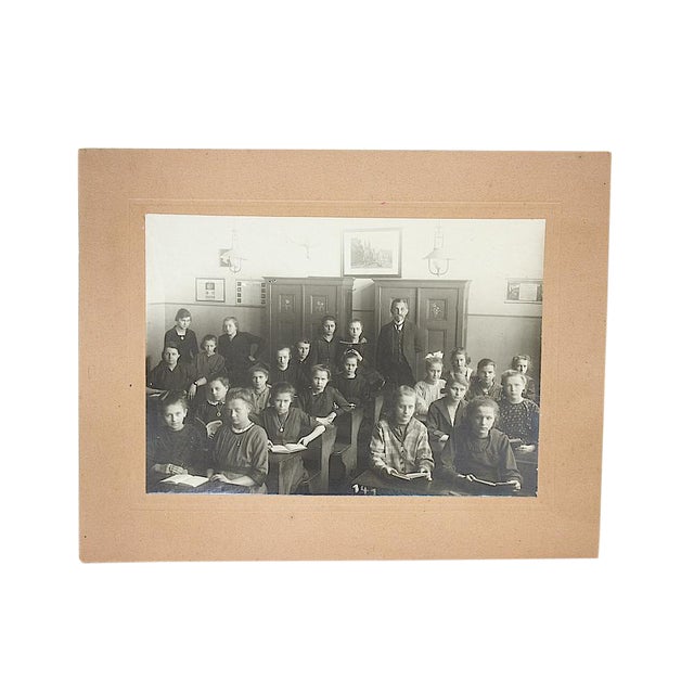 Early 20th Century Antique School Girls in Berlin Germany Photograph For Sale
