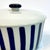 Vintage Danish Blue & White Striped Pot With Lid by Axel Brüel for Lyngby Porcelain For Sale - Image 10 of 13