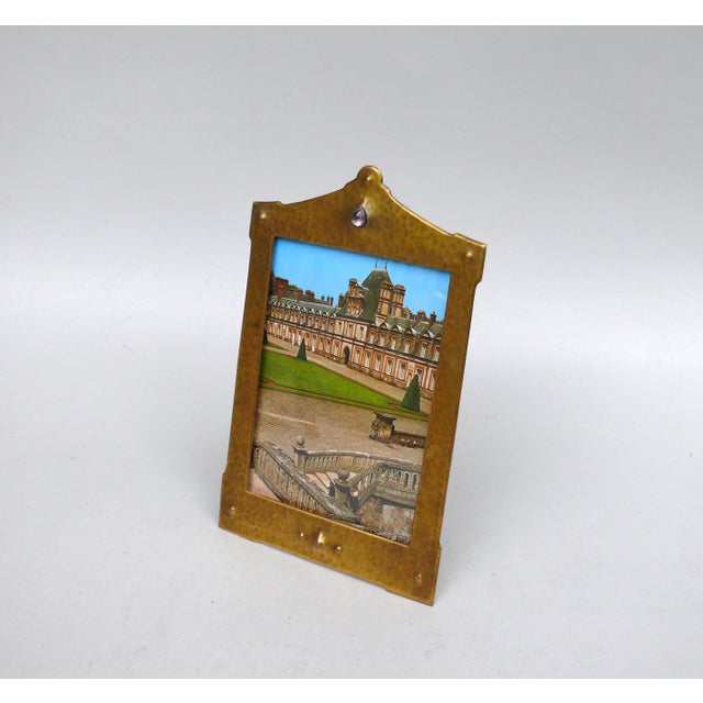 Art Nouveau Brass Picture Frame in the style of Mathildenhöhe Darmstadt, 1890s For Sale - Image 6 of 14