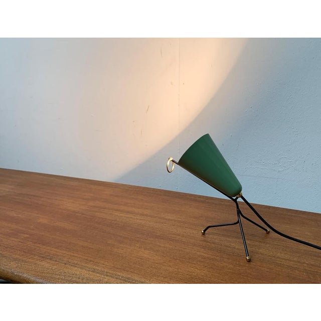 Mid-Century Stilnovo Style Tripod Cone Table Lamp, 1960s For Sale - Image 14 of 18