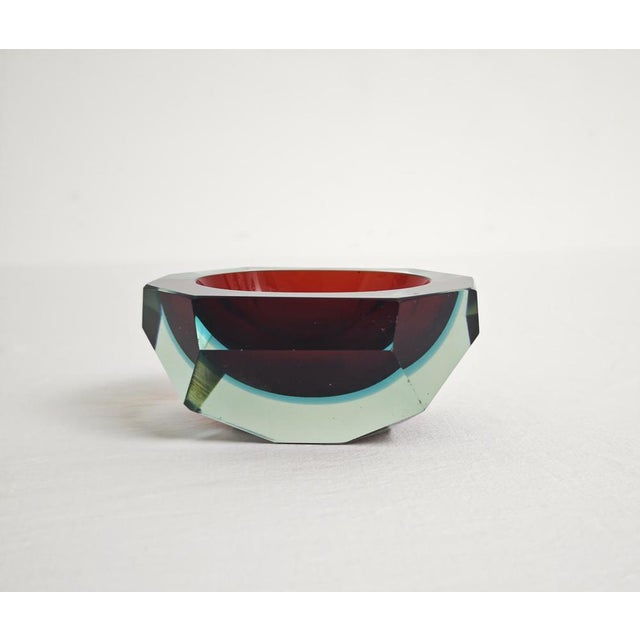 Mid-Century Modern Murano Glass Ashtray attributed to Flavio Poli for Seguso Vetri Darte, Italy, 1960s For Sale - Image 6 of 11