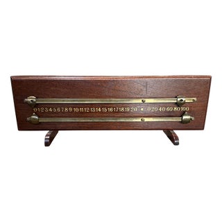 English Billiard Scoreboard, 1940s For Sale