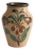 Art Nouveau Flower Motif Earthenware Vase by Sala, Sweden, 1920s For Sale