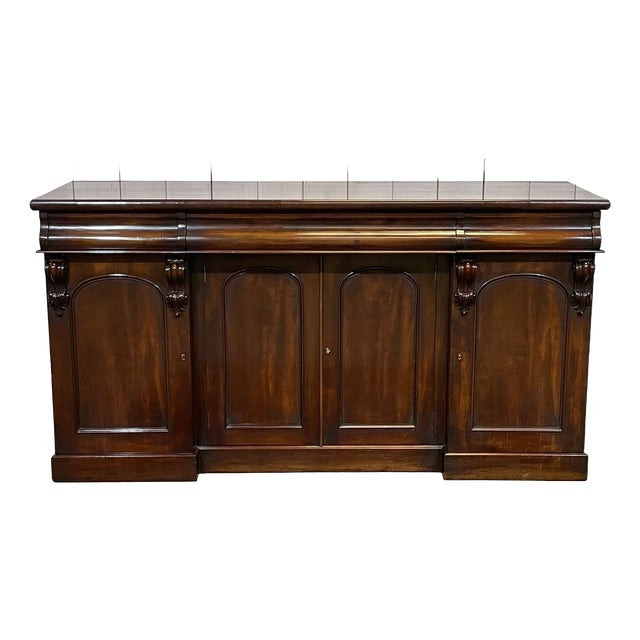 19th Century Victorian Mahogany Sideboard For Sale