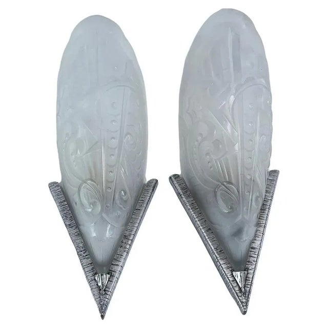 Vintage Art Deco Wall Lamps, 1930s, Set of 2 For Sale - Image 9 of 9