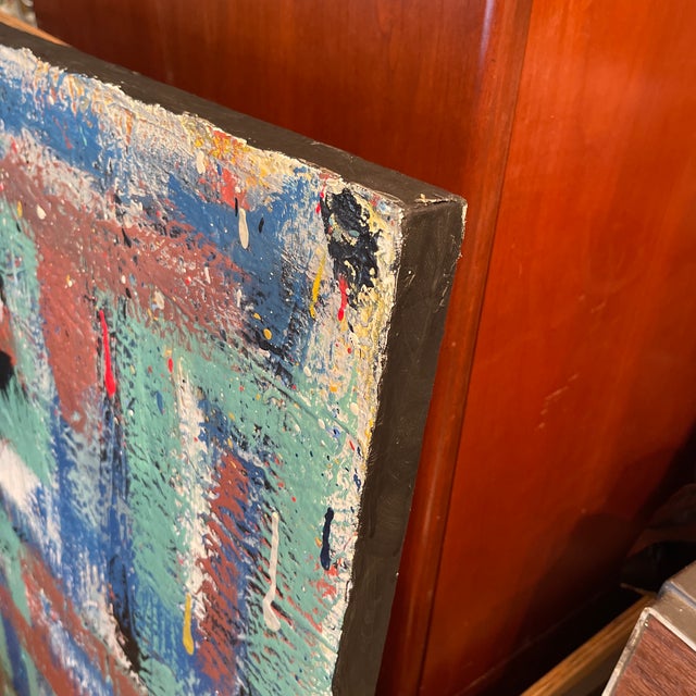 Hello” by John Frates, Huge, McM, Abstract, Multi-Direction, Unframed Is 48x60x1 1/2 In., #1713, 2 Frame Choices Add $1,000. Obo, Plus Extra Shipping For Sale - Image 11 of 12