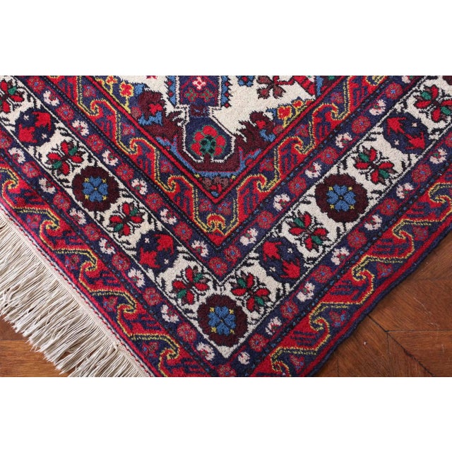 Transcaucasian Wool and Cotton Rug For Sale - Image 3 of 7