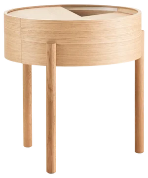 White Oak Arc Side Table by Ditte Vad and Julie Bertrup