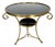 19th Century French Brass and Black Marble Gueridon Table For Sale