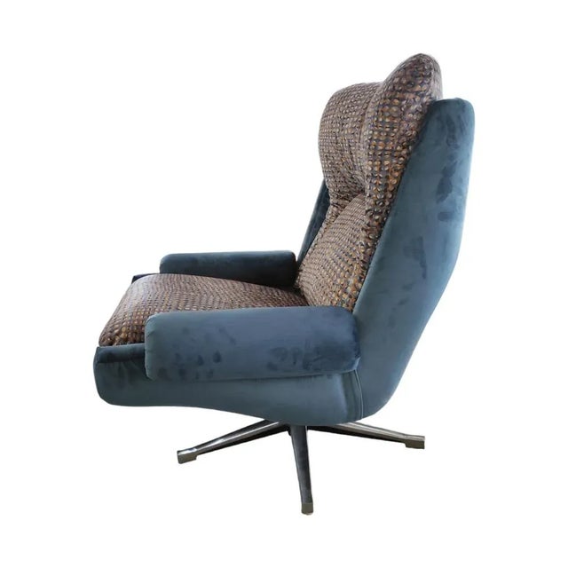 Set of Swivel Lounge Chairs by André Vandenbeuck for Strassle, 1960s For Sale - Image 3 of 9