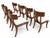Mid-Century Modern 1980s Vintage Klismos Style Solid Walnut Dining Chairs - Set of 8 For Sale - Image 3 of 4