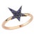Own Your Story Sapphire Rock Star Ring in 14k Yellow Gold, Size 8 For Sale