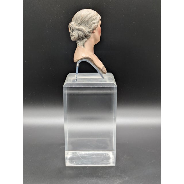 Late 18th Century Late 18th Century Neapolitan Glass-Eyed Santon Head For Sale - Image 5 of 10