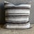 Creamy white hemp rug pillow with stripes. Soft hand, linen blend backing with zipper closure. Spot cleaning is...