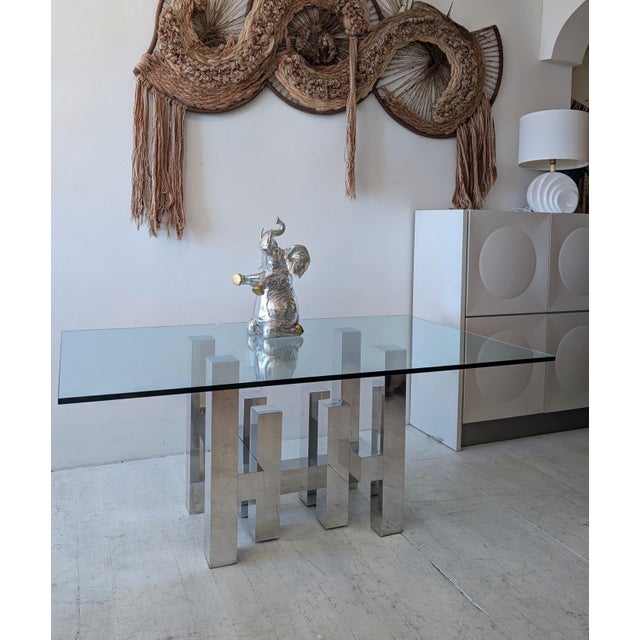 Mid-Century Brutalist Sculptural Cityscape Dining Table from Paul Mayen, Habitat USA. 1970s For Sale - Image 9 of 18