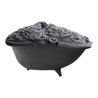 Early 20th Century Cast Iron Coal Box For Sale