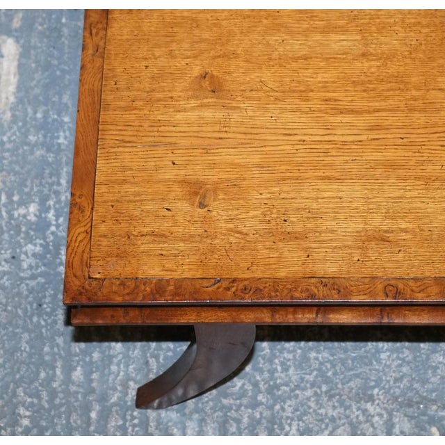 Gold Art Deco Golden Oak Coffee Table For Sale - Image 8 of 18