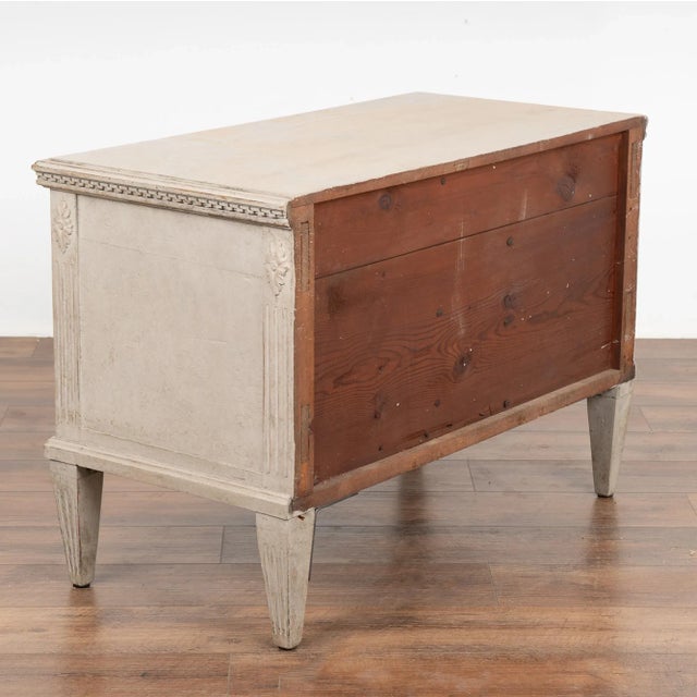 Gray Painted Small Chest of Nine Drawers, Sweden Circa 1860 For Sale - Image 9 of 9