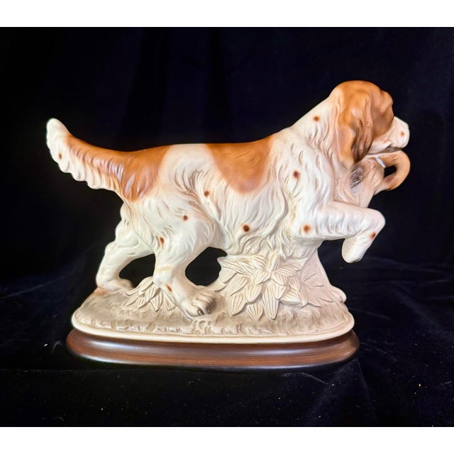 1950s M. Talia Hunting Dog Porcelain Figurine For Sale - Image 6 of 12