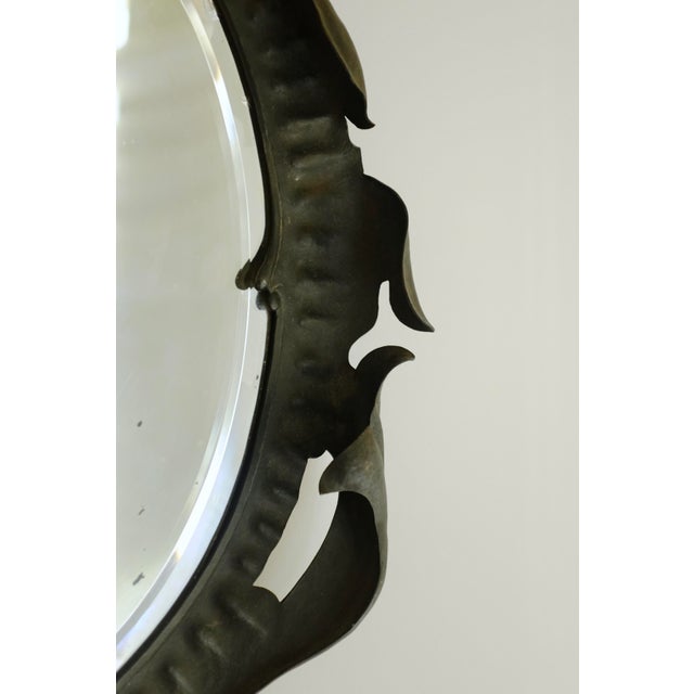 Early 20th Century Wrought Iron Wall Mirror For Sale - Image 4 of 10