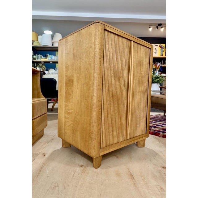 Vintage Heywood Wakefield Tambour Utility Cabinet Model M179 For Sale In Boston - Image 6 of 13