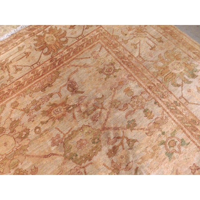 Vintage Hand Knotted Pakistan Royal Chobi Wool Pile Rug. 10'x 13' For Sale - Image 12 of 18