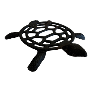 Vintage Cast Iron Sea Turtle Trivet