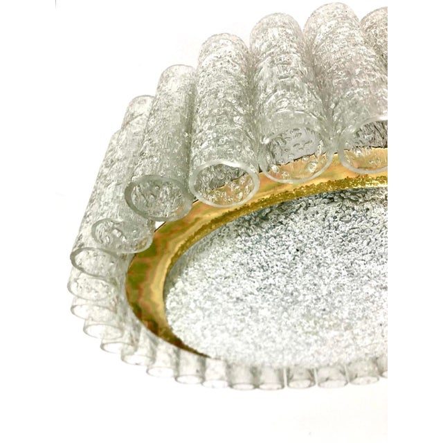 Ice Glass Plafoniere from Doria Leuchten, 1960s For Sale - Image 10 of 16