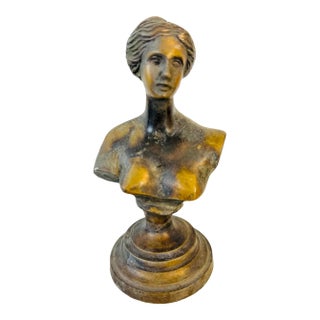 Vintage Bronze Bust of Venus For Sale