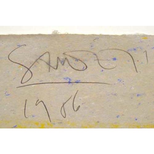 "R R - 9" by Scott Sandell Hand signed by the artist Detail "R R - 9" Unframed Original Hand Made Paper Collage Fine Art...