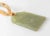 Early 20th Century Chinese Carved Green Nephrite Jade Pendant Necklace For Sale - Image 4 of 8