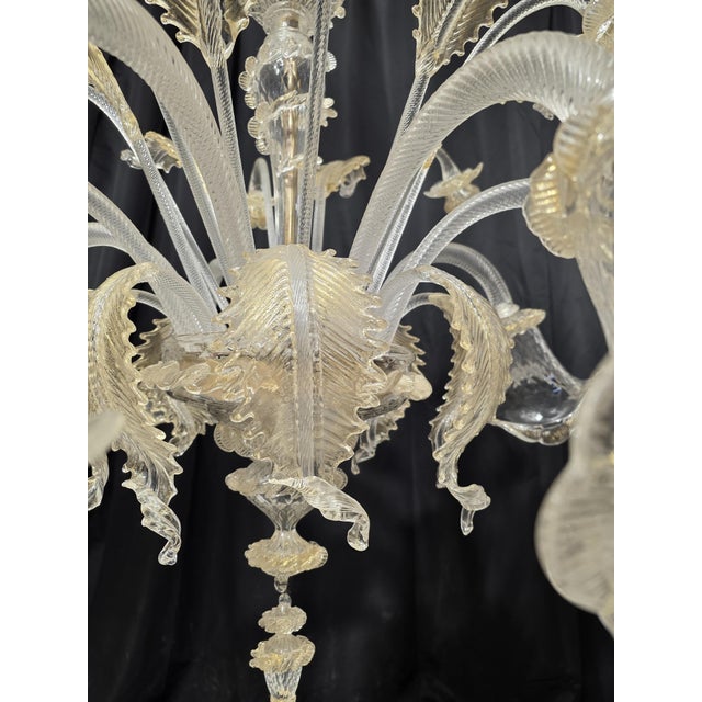 1980s Murano Glass Chandelier, 1980s For Sale - Image 5 of 14