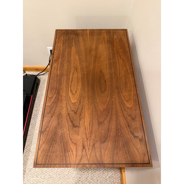 Mid-Century Walnut Rosewood and Elm 2 Door Cabinet For Sale - Image 4 of 4