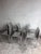 Belgian Postmodernist Chairs in Aluminium, 1980s, Set of 6 For Sale - Image 11 of 13