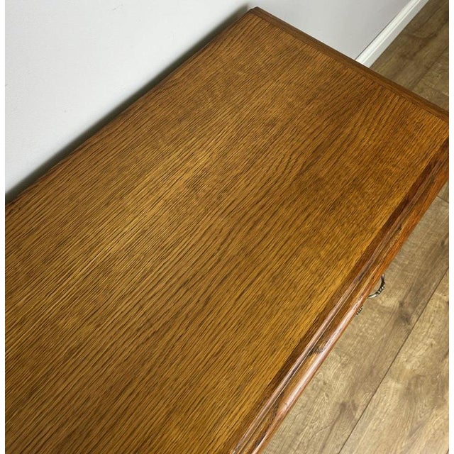 Vintage French Louis Oak Chest of 3 Drawers For Sale - Image 9 of 12