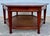 Hexagonal Wooden Coffee Table With Woven Cane Lower Tier For Sale - Image 4 of 11
