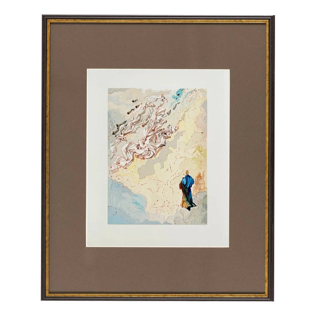 Salvador Dali, The Paradise, Canto 20: The Sixth Sphere of Jupiter, 1960, Woodcut Print For Sale