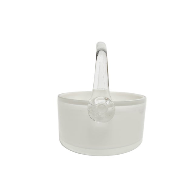 Glass Basket from HSG Tarnowiec, Poland, 1970s For Sale - Image 4 of 13