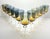 Mid-Century Modern 1970s Denby “Aurora, Amber-Blue” Water Glasses - Set of 11 For Sale - Image 3 of 6