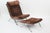1960s Attributed to Arne Norell "Ari" Chrome & Brown Velvet Lounge Chair With Ottoman For Sale - Image 11 of 11