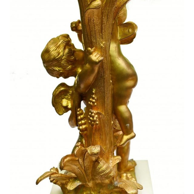 French Gilt Cherub Candelabras, 1880, Set of 2 For Sale - Image 5 of 8
